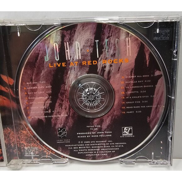 John Tesh Live At Red Rocks CD With Colorado Symphony Orchestra Audio Album - Picture 2 of 6